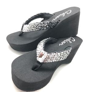 Swarovski Crystal Sparkle Steps BLING Sandals